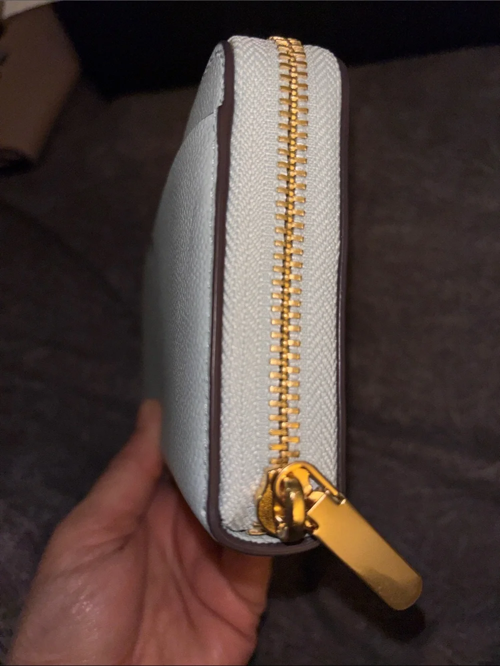 kate spade New York Mint Zip-Around Leather Wallet